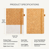 Carnet A5 en cuir PU avec logo personnalisé, couverture rigide, 100 feuilles, fermeture élastique, boucle pour stylo et papier ligné pour cadeaux d'entreprise