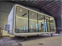 Vente Directe – Nouvelle Cabine Préfabriquée de Luxe Mini Apple Cabin, Structure en Acier Léger, Ignifugée, Moderne, Portable, Conteneur de Bureau 20 pieds 40 pieds