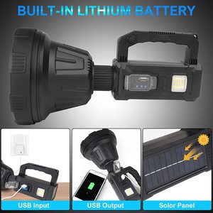 Rechargeable <strong>Flashlight</strong> Super Bright Led Searchlight With Tripod USB Output Waterproof 4 Modes Handheld Spotlight for Camping - Product Image 3
