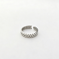 Bague ouverte minimaliste à maillons en forme de flèche, plaquée or 18 carats, en acier inoxydable, réglable et empilable, pour femme, cadeau d'anniversaire, bijoux