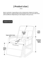 Chaise pivotante pour la maison moderne, canapé confortable, chaise de bureau pour ordinateur, design de loisirs paresseux