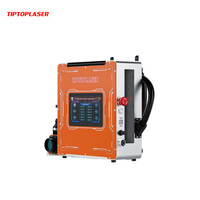 Machine de nettoyage de surface au laser à fibre pour bois, pierre, métal - Options de puissance 200W/300W/500W, refroidissement par air, garantie 3 ans, neuve