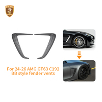 Pour Mercedes AMG GT63 : Kit de prises d'air de pare-chocs style BB en fibre de carbone sèche C192, garnitures d'aération 2024-2026