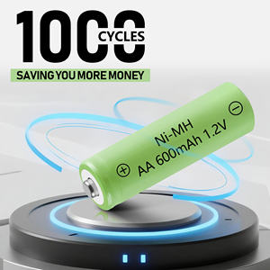 Bateria recarregável de baixa temperatura do hidruro <span class=keywords><strong>1.2V</strong></span> AA 600mah <span class=keywords><strong>Nimh</strong></span> da bateria do metal do níquel-40 graus Celsius 1*12/pack - Product Image 3