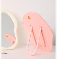 Vente en gros Miroir de maquillage en plastique mignon créatif en forme de nuage Miroirs cosmétiques de beauté de bureau irréguliers