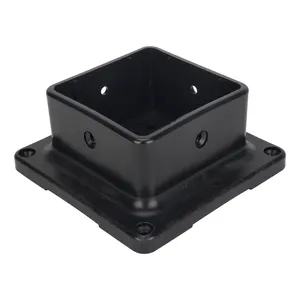 New Arrival POM 4x4 Post Bracket Base Cover Fence Post Base With Screws