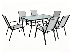 Set Tavolo e Sedie da Giardino in Metallo per Esterni, Ideale per Patio, Ristoranti, Cortili, Giardini e Balconi - Vendita all'Ingrosso - Product Image 2