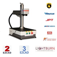 20w 30w 50w Portable Bureau Métal SS Plastique PVC Fibre Laser codage sculpture Marqueur Gravure Marquage Prix de la machine