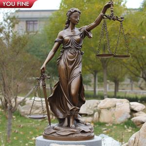 Buitenparktuin Brons Grote Rechtvaardigheidsstatus - Product Image 5