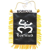 Nouveau mini drapeau de voiture suspendu pour vitre de voiture, 4*6 pouces, Porto Rico, pour la décoration du rétroviseur