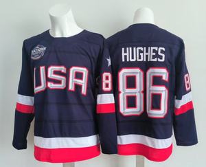 เสื้อฮอกกี้ชาย USA 19 ลายพิมพ์แบบรีดร้อน Matthew Tkachuk 34 Auston สำหรับ Matthews 43 Quinn Hughes 9 Jack Eichel 7 Brady Tkachuk - Product Image 6