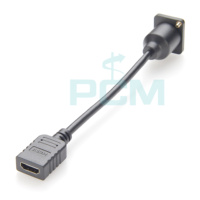 D-Type HD Port 2.0 4k femelle à femelle montage sur panneau câble d'extension coupleur connecteur XLR coque module en forme de D cordon de prise