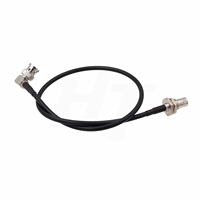 Câble coaxial 6G SDI 50Ω à angle droit BNC mâle à cloison BNC femelle Double blindé à faible perte RG223 pour caméra/vidéo/GPS 30ft