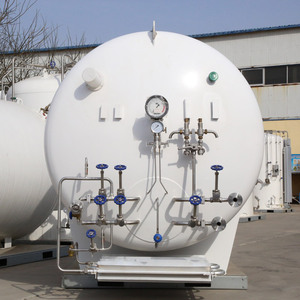 Tanque Criogénico Horizontal de Acero Inoxidable de 10 Metros Cúbicos, Recipiente a Presión para Almacenamiento de Oxígeno Líquido, Uso Industrial - Product Image 2