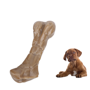 Juguete duradero para masticar perros, hueso masticable con sabor a carne para limpieza de dientes y morder, divertido diseño de hueso simulado para cachorros y perros medianos - Product Image 6