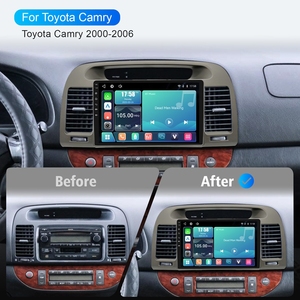 Rhythm 9" Large Screen Upgrade Stereo Wireless Carplay Android <b>Auto</b> Non Destructive Install Radio for Toyota Camry 2000-2006 - Product Image 3