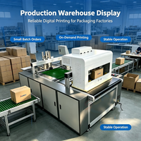 Impresora de Cartón de Una Sola Pasada, Máquina de Impresión Digital Industrial de Alta Resolución para Cartón, 600x600dpi, Tinta a Base de Agua, Sin Placas