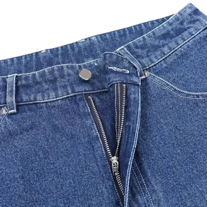 Short en jean baggy de haute qualité pour hommes, denim respirant, lavé foncé, vente en gros d'usine de style de rue Hip Hop - Product Image 3