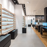 Présentoir à lunettes en bois personnalisé pour magasin de lunettes optiques vitrine de table pour réception décoration de tous les magasins