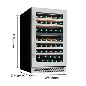 VI88D Commercial storage 1.5l wine cooler with electric power