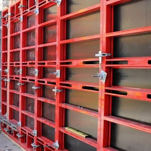 Panneau <span class=keywords><strong>de</strong></span> coffrage en acier renforcé pour travaux <span class=keywords><strong>de</strong></span> charge lourde, coffrage mural et <span class=keywords><strong>contreplaqué</strong></span> haute résistance, taille réglable, réutilisable - Product Image 2