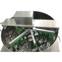 Tondeuse à feuilles de table motorisée électrique de 18 pouces, prix d'usine, triple en acier inoxydable, matériau métallique, utilisation dans le jardin