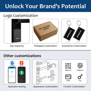 قفل باب ذكي بالجملة، قفل ببصمة الإصبع، قفل رقمي ذكي واي فاي تويا TTLOCK، قفل باب ذكي بالبصمة بلون أسود مطفي مع بلوتوث - Product Image 5