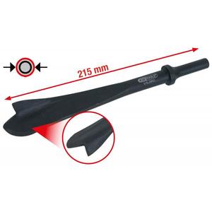 KS TOOLS - 515.3963 Vibro-Impact exhaust <b>chisel</b> for outer tubes 23 mm - EAN 4042146416754 <b>AIR</b> TOOL ACCESSORIES - Product Image 2