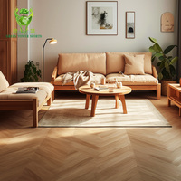 Carreaux auto-adhésifs de sol en vinyle PVC commercial imperméable à l'eau Carreaux de sol en planche de vinyle LVT imperméable à coller
