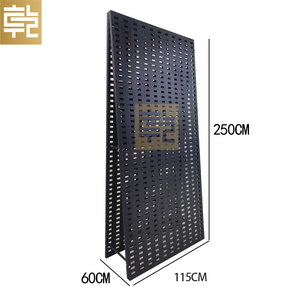 Expositor vertical multifuncional para 800 azulejos cerámicos, modelo de tienda con placa perforada y gancho para exhibición de azulejos cerámicos - Product Image 3