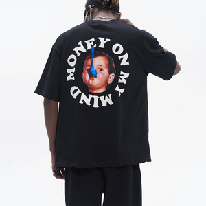 เสื้อยืดผ้าฝ้ายหนาสำหรับเด็กผู้ชายเสื้อยืดพิมพ์ลาย3D <span class=keywords><strong>Beatbox</strong></span> แบบหนาพิมพ์ลาย - Product Image 1