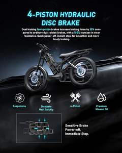 Vélo électrique hybride Eahora Eu Warehouse, vélo électrique tout-terrain, vélo de montagne à pneus larges, vélos électriques - Product Image 2