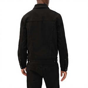 Blouson universitaire personnalisé pour homme, col montant, logo imprimé numériquement sur le devant, en polyester/coton lavé - Product Image 2