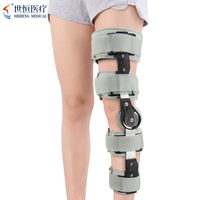 Attelle de fixation réglable, pliable, légère et respirante pour genouillère orthopédique, soutien de rééducation des fractures des membres inférieurs