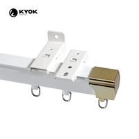Oeillets et roulettes pour rail de rideau KYOK, accessoires pour rail de rideau, roulettes pour rail de rideau