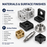 Pièces usinées CNC de précision, usinage sur mesure de haute précision en alliage d'aluminium, acier inoxydable, titane, finition anodisée brossée