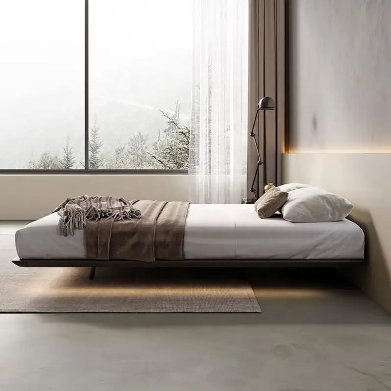 Moderno minimalista tecnología sofá cama muebles de sala de estar camas de madera