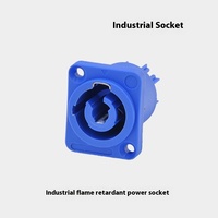 Connecteur d'alimentation XLR 3P à trois conducteurs 20A bleu blanc écran d'affichage LED éclairage de scène en cuivre prise industrielle boîtier en nylon