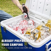 Glacière portable multifonction en PP, résistante à l'eau, durable et écologique, pour camping et voyage, 5L/13L/26L, avec poignée