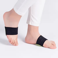 Manchons de soutien de la voûte plantaire pour fasciite plantaire, avec coussinets en mousse souple et bandes de compression, pour le soulagement de la douleur et des arches tombantes