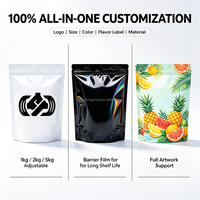Sachets Doypack Personnalisés Imprimés Anti-humidité à Fermeture Éclair Holo pour Protéines en Poudre de Lactosérum (2kg) – Emballage Fitness