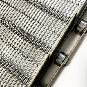 Özelleştirilmiş gıda kurutma örgü kemer paslanmaz çelik 201 304 göz bağlantı konveyör bant gıda kurutma için zincirli tahrik sistemi konveyör bant - Product Image 3