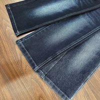 Tissu en denim slub noir de qualité supérieure, tissé extensible, teint en fil, en rouleau, pour vêtements de garçons, vente en gros, Lizhi XH5027-1B