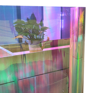 Nueva Película Decorativa para Ventanas con Efecto Arcoíris Dicroico PET, Antiestática, Autoadhesiva, Película Esmerilada para Privacidad, para Tiendas, Oficinas y Múltiples Escenarios - Product Image 5