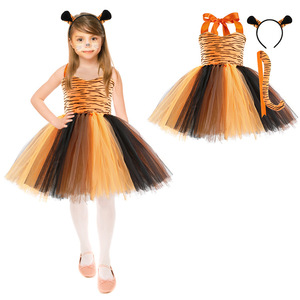 Bán Buôn Trẻ Em TV Movie Trang Phục Mèo Con Hươu Cao Cổ Tiger Leopard Cosplay Cô Gái Tutu Ăn Mặc Cho Halloween Động Vật Bên Trang Phục - Product Image 3