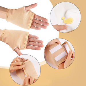 แผ่นประคบน้ำมันละหุ่งแบบใช้ซ้ำได้สำหรับมือและข้อมือ พร้อมสายรัดปรับได้ ป้องกันการรั่วซึม บรรเทาอาการอักเสบในอุโมงค์ข้อมือ - Product Image 5