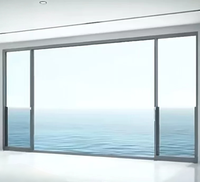 Ventana de Aluminio de Marco Delgado Personalizada, de Piso a Techo, Moderna, Impermeable e Insonorizada, Solución Profesional para Apartamentos y Hoteles de Lujo