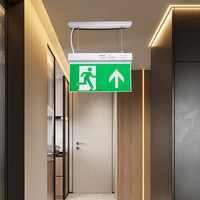 Panneau de sortie à LED Éclairage de secours Vente en gros OEM Panneau de sortie à LED automatique Éclairage de secours pour hôtel Panneau de sortie à LED 4 en 1 Éclairage de secours