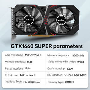 JIESHUO nuevo 99% GTX 1660 S 6G PC Gaming GPU tarjetas de vídeo de alta calidad RTX gtx1660 SUP 6G tarjeta gráfica NVIDIA 6GB GPU GTX 1660 SUPER - Product Image 2