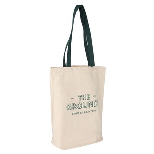 <span class=keywords><strong>JEYCO</strong></span>-Bolso grande de algodón con estampado de logotipo personalizado, bolsa grande de lona con mango negro - Product Image 1
